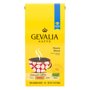 Gevalia Medium Roast Columbia Arabica Ground Coffee, 12 oz. Bag