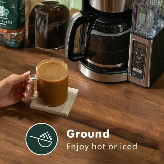 Starbucks Breakfast Blend, Ground Coffee, Medium Roast Hot or Iced Coffee, 12 oz